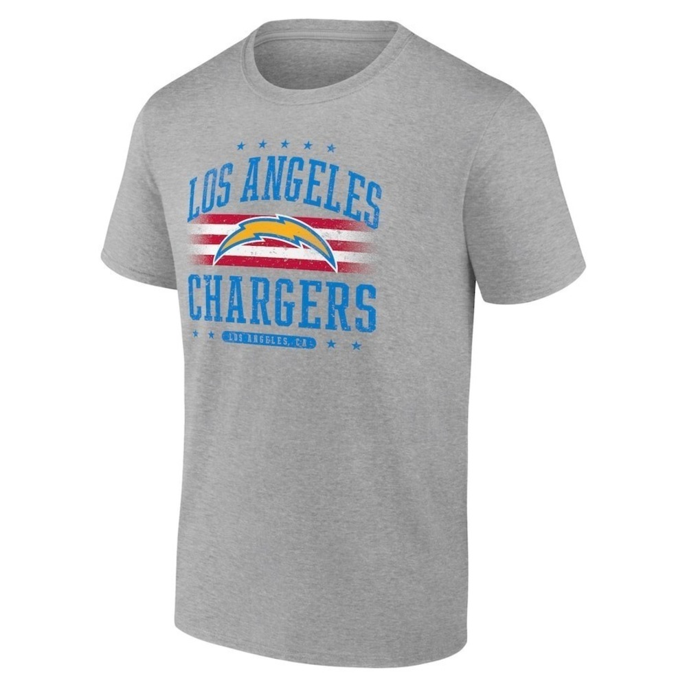 Fanatics Gray Los Angeles Chargers Americana TShirt